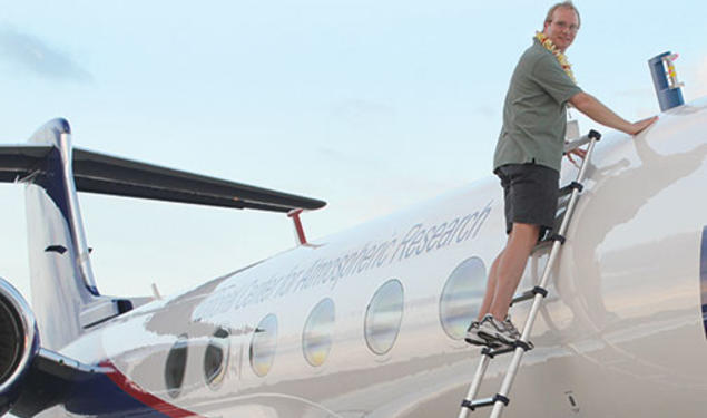 Mark Zondlo measures water vapor, the most abundant greenhouse gas, using a former corporate jet.