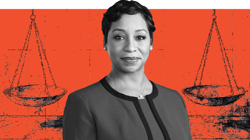 Graphic photo of Andrea Campbell &rsquo;04