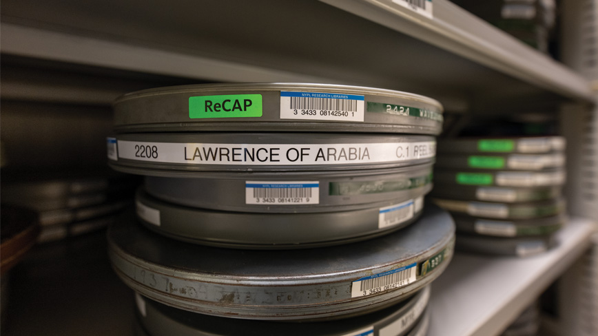 Books and films both old and new are housed in the space.