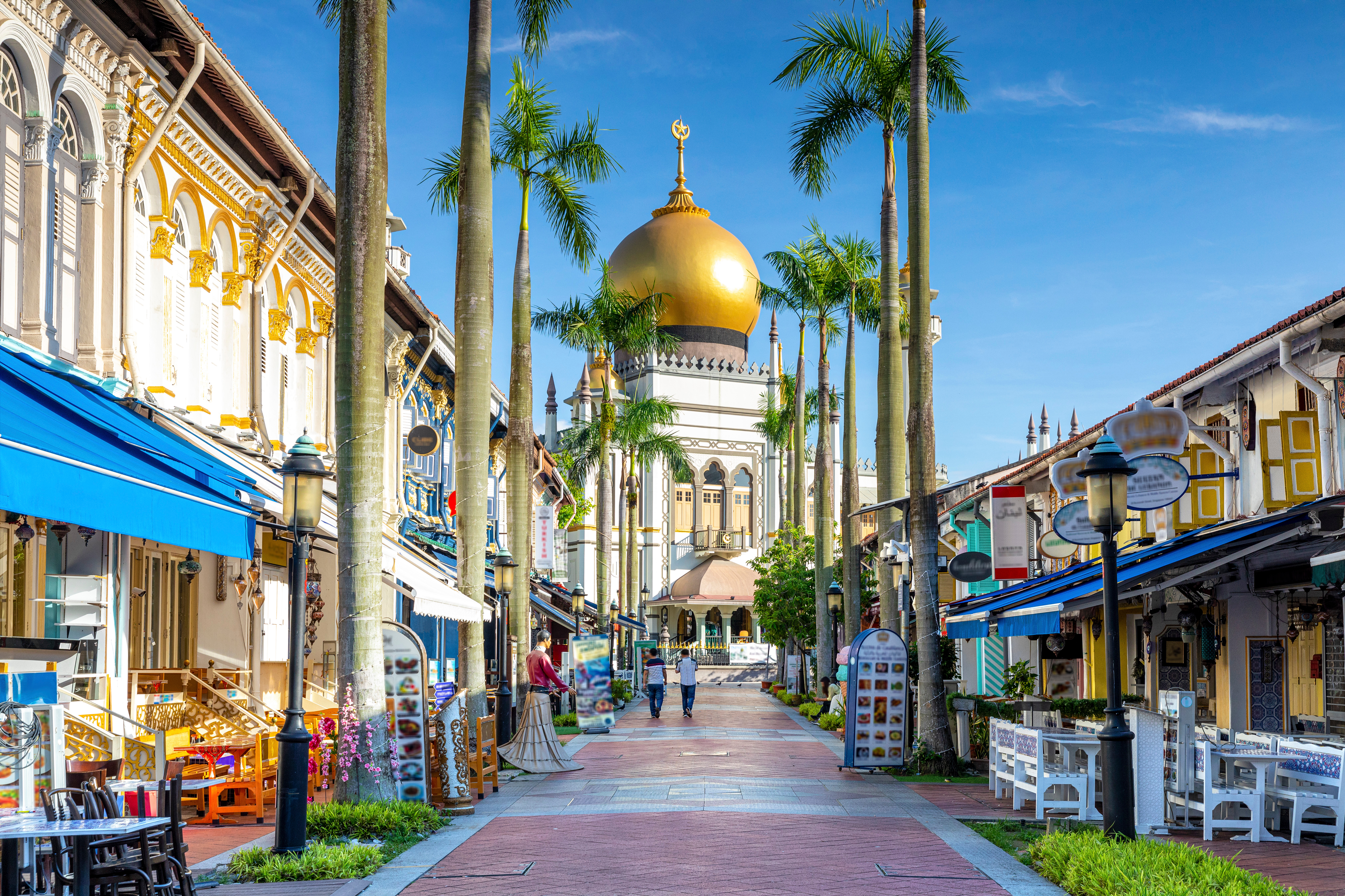 A view of down Arab Street in Singapore. 