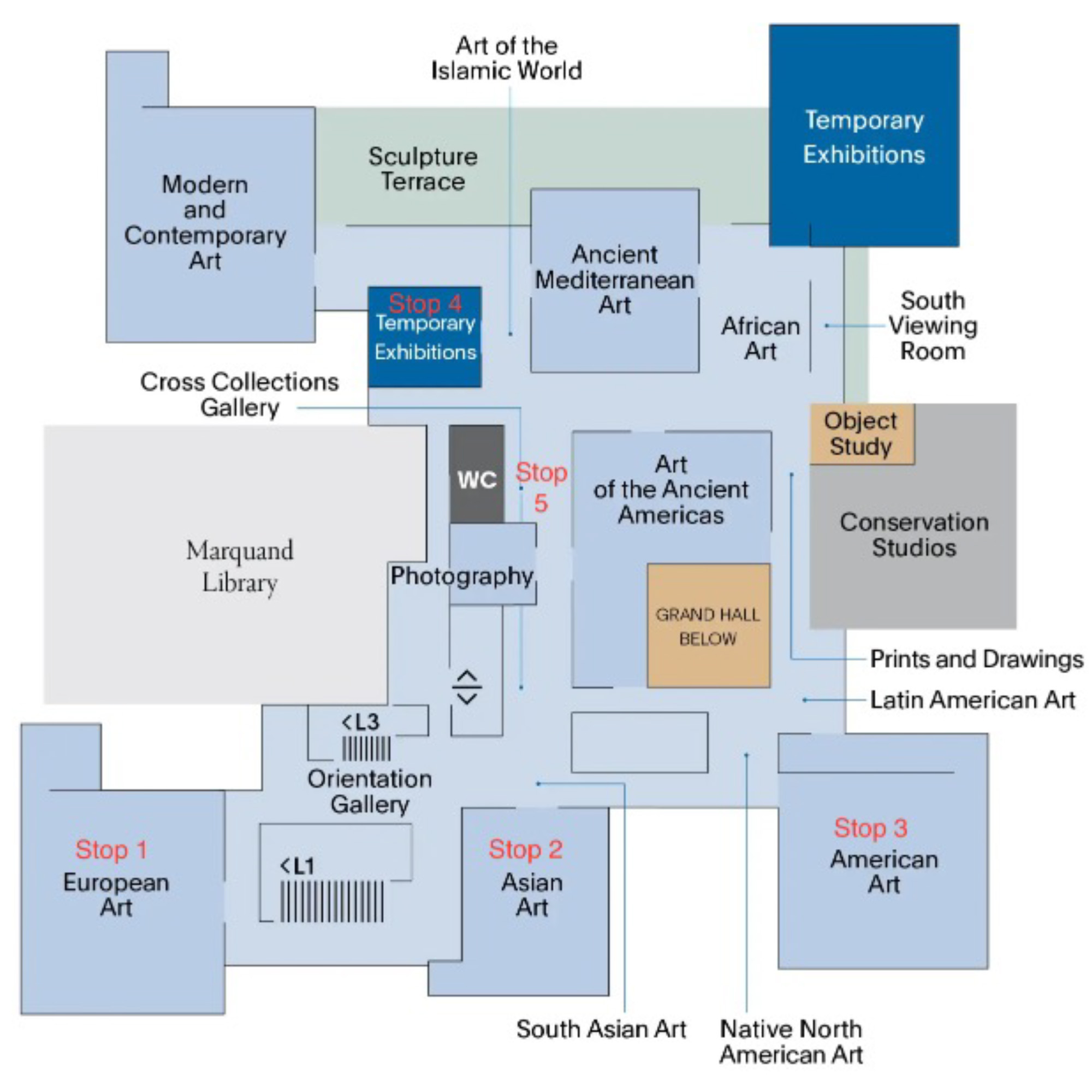 Map of Princeton University Art Museum