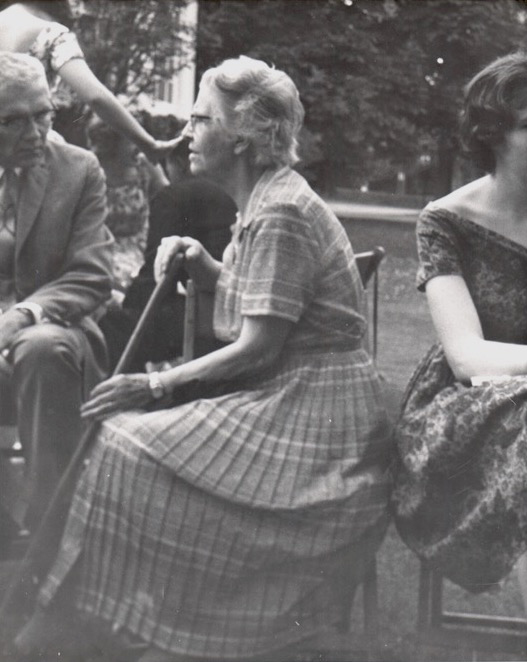 Anna Wheeler, seated, in 1961