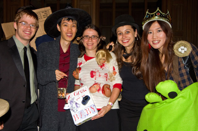 From left, C.J. Bell, Jebro Lit, Ana Bell, Mariana Socal, and June Yeung. (Photos by John O'Neill '13)