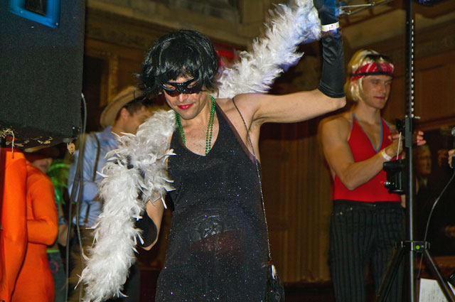 Contestants strutted on stage for the costume judges. (Photos by John O'Neill '13)