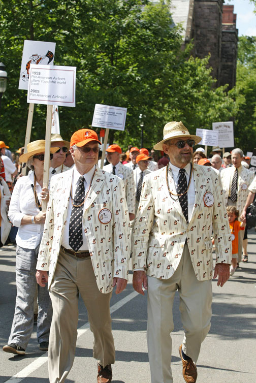 Fiftieth-reunion classmates Gil Warrin ’59 and Ken Albright ’59.