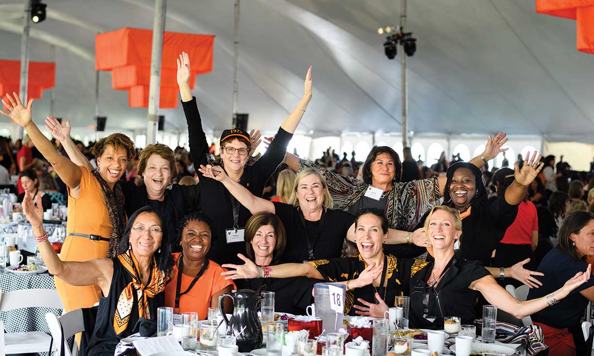 Participants at the She Roars conference that brought alumnae back to campus, 2018