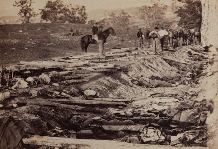 “View of Ditch” — The ditch was used as a Confederate rifle pit during the Battle of Antietam. 