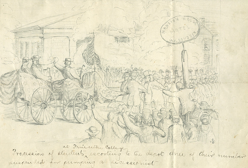 A pencil drawing from September 1861