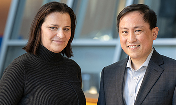From left, Jess Deutsch ’91 and Calvin Chin