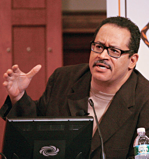 Georgetown University professor Michael Eric Dyson *93 opened the alumni conference. 