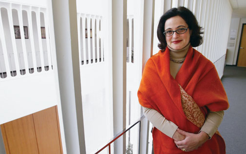 Professor Sophie Meunier in Robertson Hall.