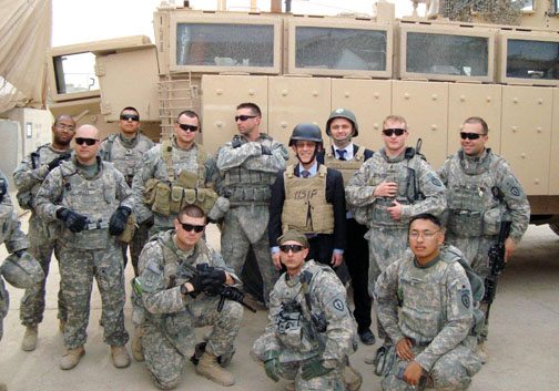 Daniel Serwer *77, back row, fourth from right: Baquba, Iraq, 2009