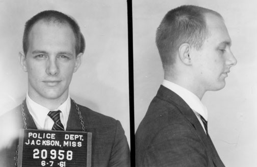  John Gager’s mug shots, taken after his arrest in Jackson, Miss., in 1961.