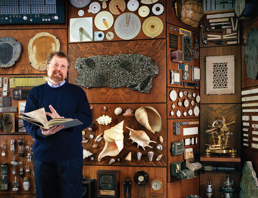 LIVE.Myhrvold_home.jpg Myhrvold at home, where his many collections illustrate his wide range of interests.