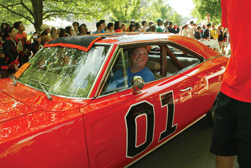LIVE.R-FW01_car3814.jpg CLASSIC RIDES: The “General Lee” is a numerical natural for the Class of ’01.