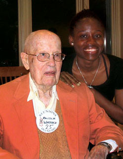 LIVE.R-MFB_25WarnockYoung.jpg Malcolm Warnock ’25 and Nana Young ’12