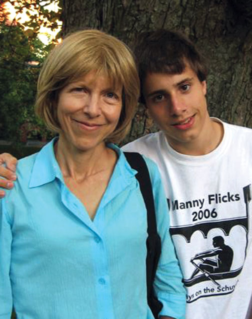 Cynthia Chase ’75 today with her son, William Culler-Chase.