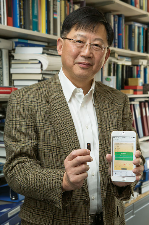 “In developing countries, there often isn’t good access to medical testing, but everyone has a cellphone,” Stephen Chou says.