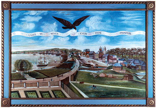 In 1803, the French government offered to sell the Louisiana territory (which included New Orleans, rendered here in a painting from that period) to the United States for about 4 cents an acre.