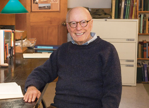 NB-Bonner9936new.jpg Emeritus professor John Tyler Bonner says his new book “really goes against the grain for most evolutionary biologists.”