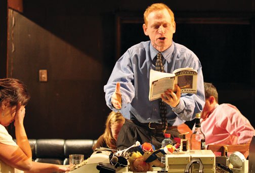 The actor Scott Shepherd in “Gatz.”