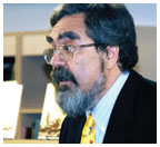 Professor Anthony Grafton reads from his new book, “Codex in Crisis,” at Labyrinth Books in May.