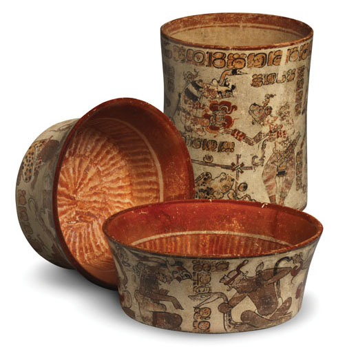 Service set kith Wahy figures, ca. 755; Princeton University Art Museum; museum purchase, Fowler Mccormick, Class of 1921, Fund (Y1993-17, 18, and 19)