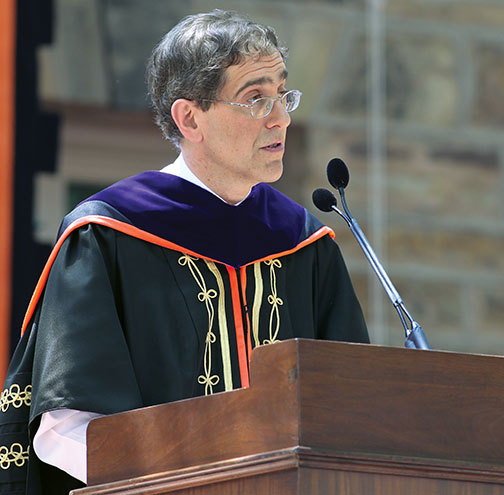 President Eisgruber: “Twists and turns bring discovery.”