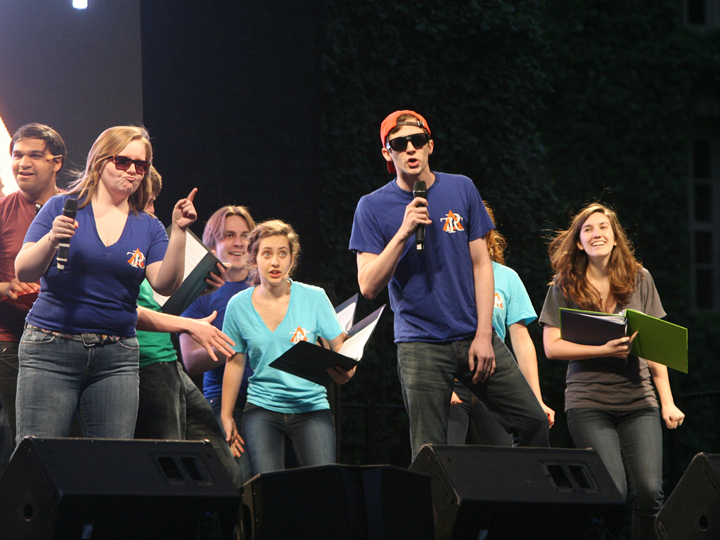 The Triangle Club's rap about the Tilghman years included the lines, "When Larry Summers said women in science are dumber, she got on the mic and pretty soon he was runnin' from her."