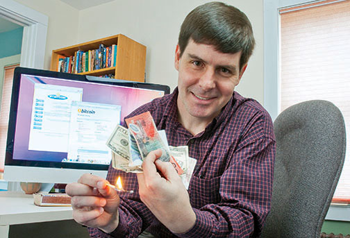 PRINCE-AndresenNew.jpg Gavin Andresen ’88 is working to make Bitcoin more efficient and secure.