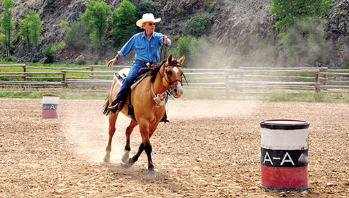 Before the fall: Landon Y. Jones ’66 on Harley.