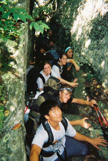 Pictures967858-R1-07-8A.jpg On a trail between boulders in the Catskills of New York.