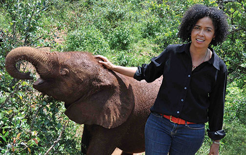 Paula Kahumbu *02 developed a love of animals growing up in Nairobi, where her neighbor was renowned conservationist Richard Leakey.