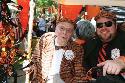 Bill Scheide &rsquo;36, 99, was the oldest alum to attend Reunions.