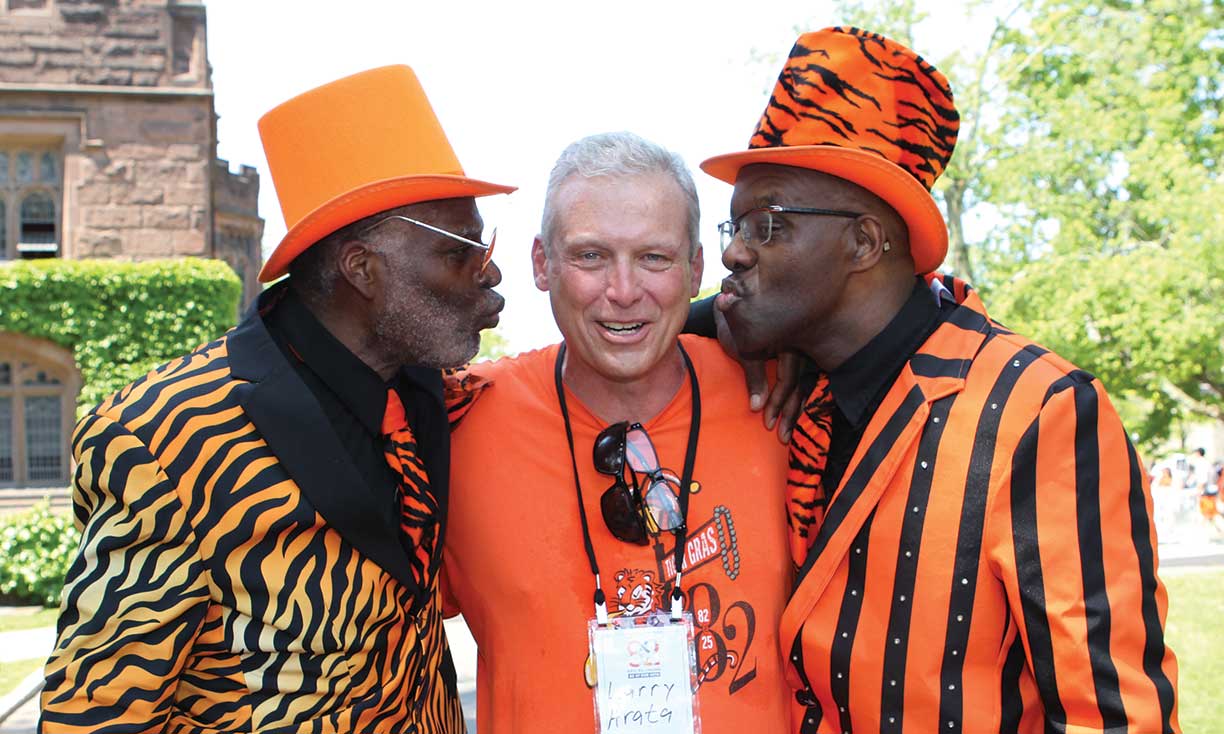 Michael Barney &rsquo;82, Larry Arata &rsquo;82, and David Campt &rsquo;82