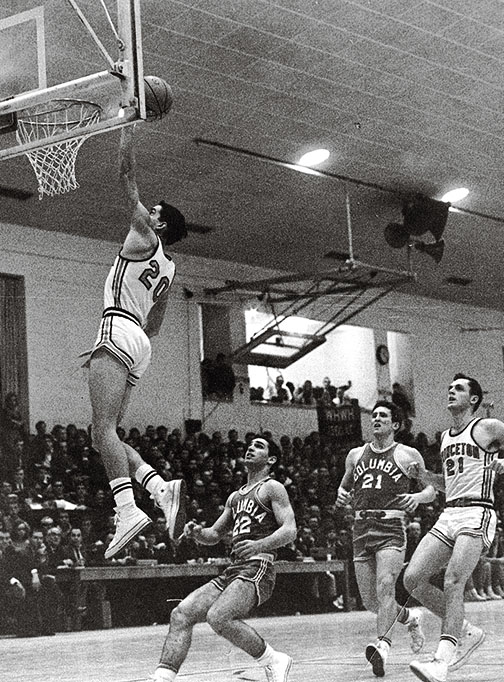 Walters drives to the basket at Dillon Gym.
