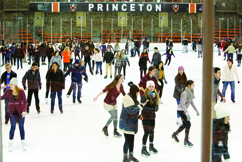 Students skating.