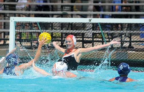 SP_womwaterpolo.jpg Women’s water-polo goalie Kristen Ward ’12