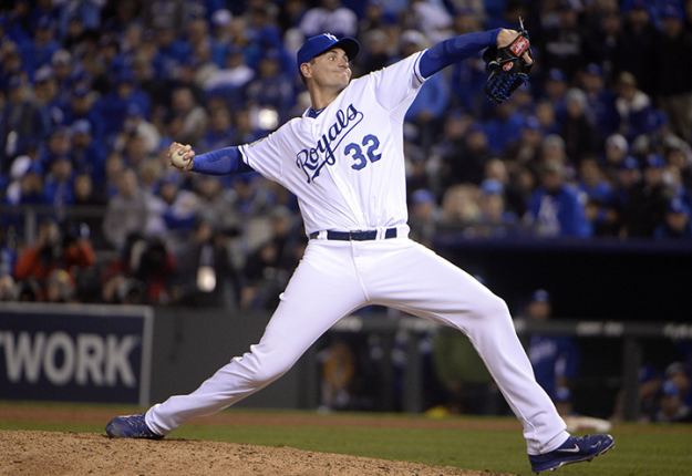 Chris Young â02 pitching in the World Series Oct. 27. (John Reiger/USA Today Sports Images)