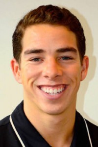 Heps pole vault champion Adam Bragg â16 (Office of Athletic Communications)