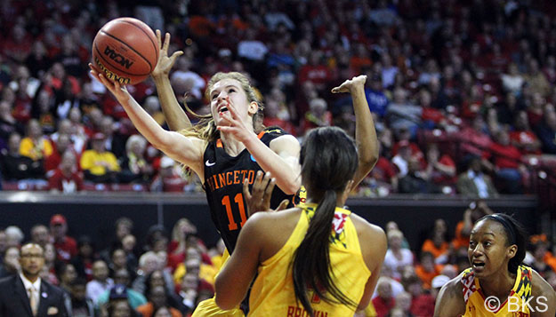 Blake Dietrick â15 scored 26 points, but the Tigers couldnât keep pace with the host Terrapins. (Beverly Schaefer)