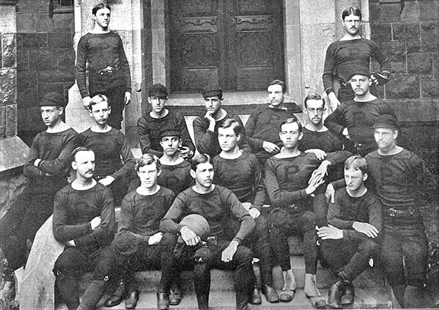 Princeton and Yale played their first Thanksgiving Day game in 1876. (Athletics at Princeton â A History)