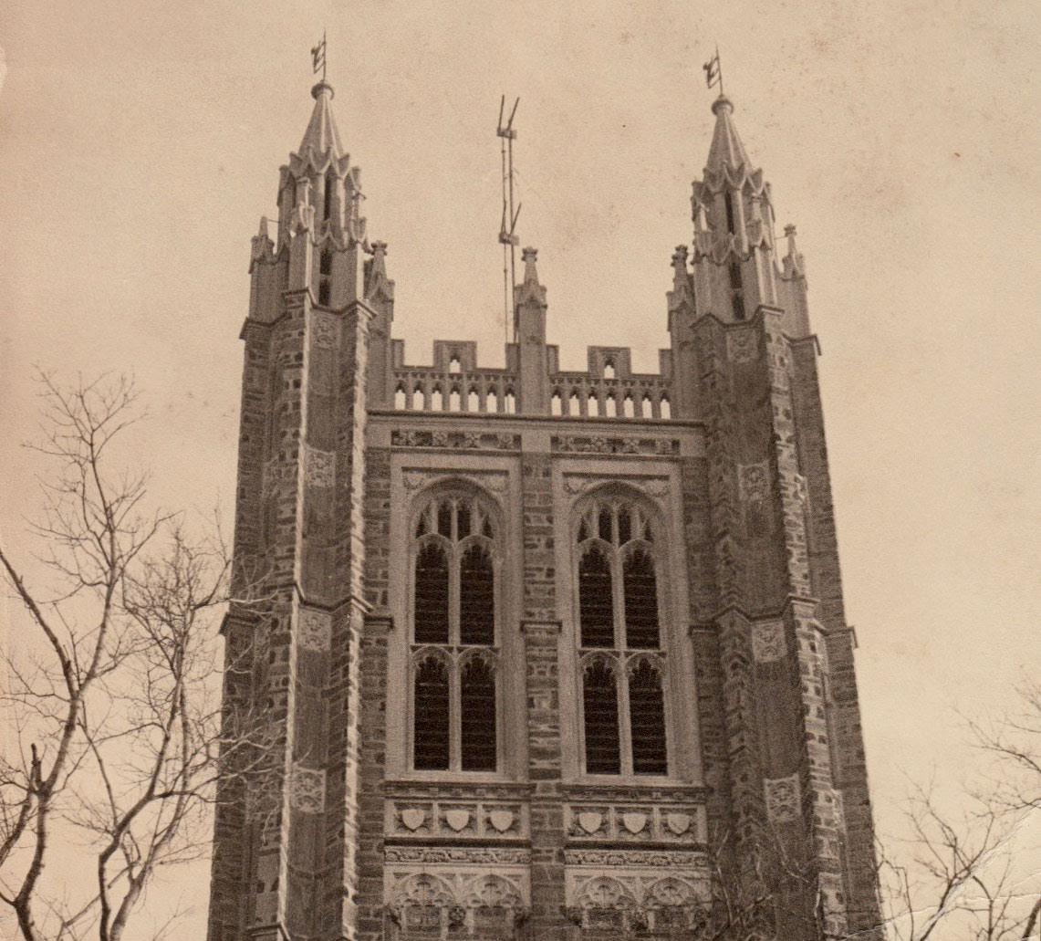 WPRB FM antenna on Holder Tower: Gothic Radiance