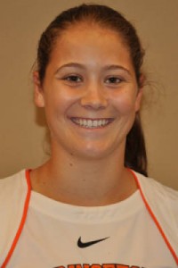 Olivia Hompe â17 leads Princeton with 19 goals, including five in Saturdayâs win over Harvard. (Office of Athletic Communications)