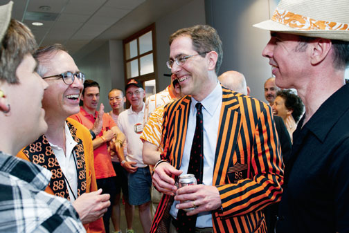 pres_1.jpg Talking with alumni at Reunions 2013 as president-elect.