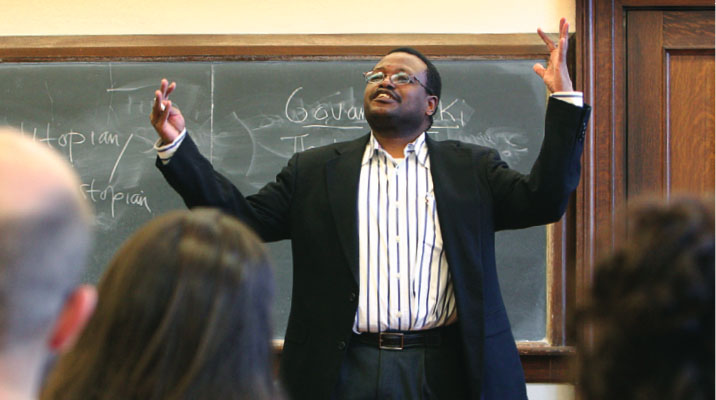 Simon Gikandi, the Robert Schirmer Professor of English, is among the faculty teaching a freshman seminar this spring. His course is titled “Literature, Law, and Human Rights.”