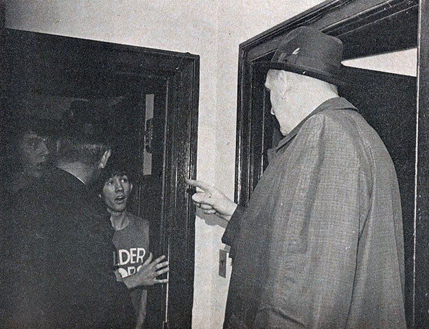 âAxelâ Peterson tones down a party in Holder Hall, circa 1967. (George Peterson â69/PAW Archives)