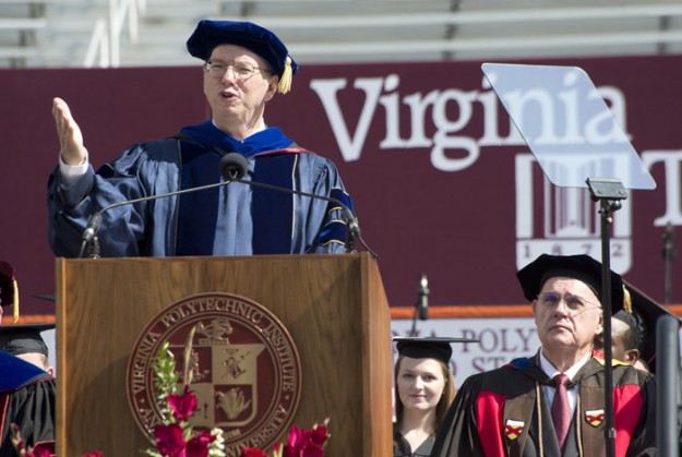 Eric Schmidt â76 delivered the Commencement address at Virginia Tech. (Courtesy Virginia Tech) 