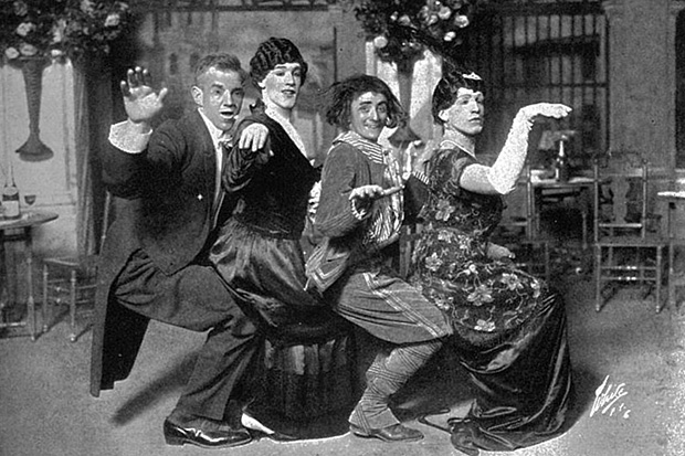 A publicity shot from the 1914-15 Triangle Club show.