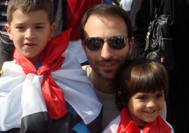 Ahmed Ozalp ’95 and sons Omar and Yusef.